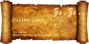 Zsilka Zsolt névjegykártya